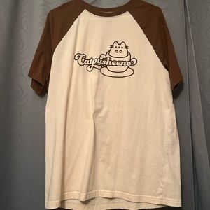 Pusheen brown and white cupusheeno cute large top